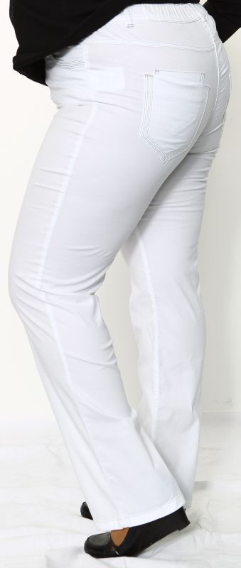 Sempre Piu - schlichte Edel Jeans (8133L) - wei - Gr. 44