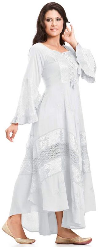 ISABELLA - Renaissance Kleid - weiß - Gr. 46-50